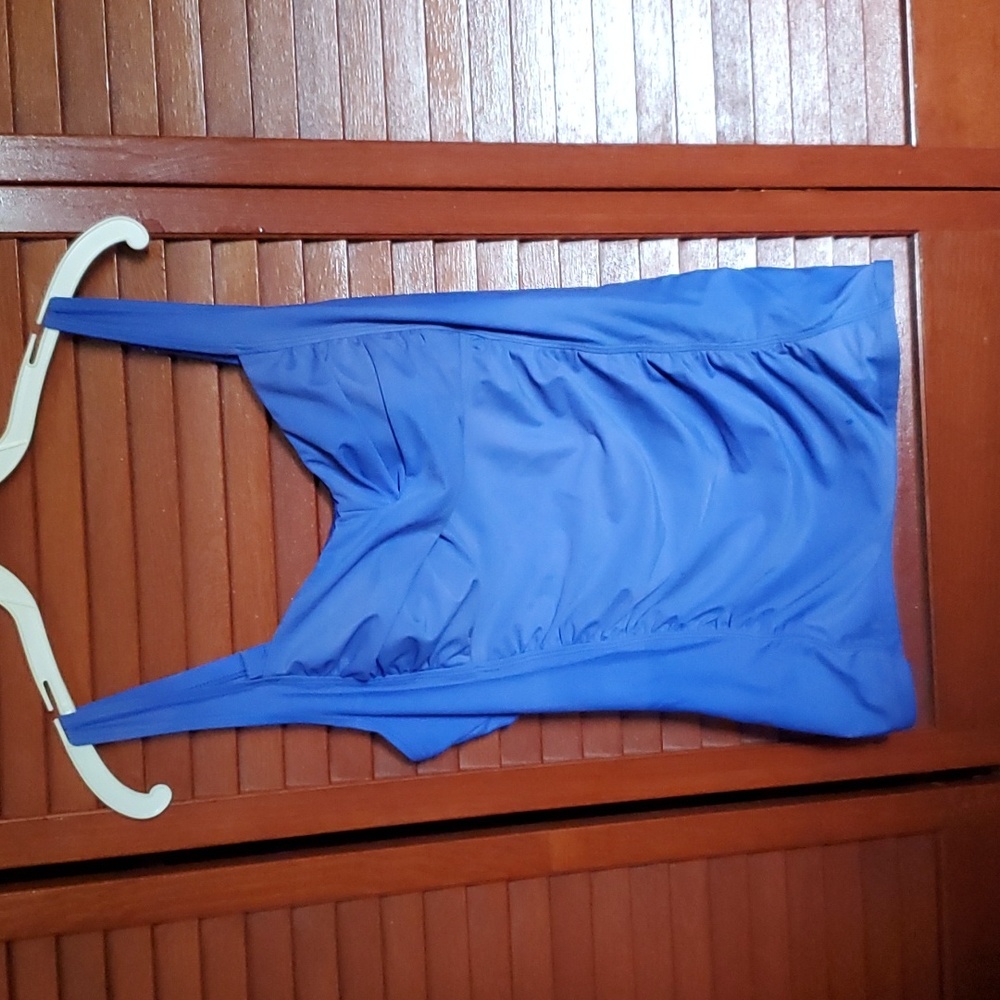 Blue tankini top As Is